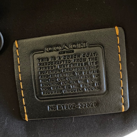 Coach Dark Blue Cotton/Leather Trims Trenchcoat XS - Picture 10 of 11